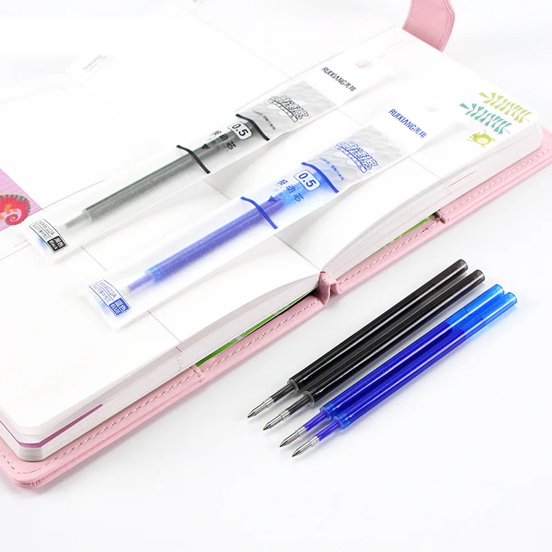 20 шт./лот Ruixiang пресс Eraserable Gelpen Refill 0 5 мм синяя/Черная пуля Frixion Recharge нейтральная