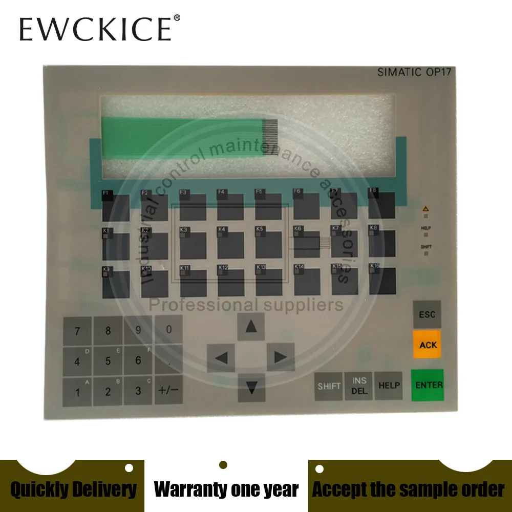 Teclado e Interruptor de Membrana Hmi Plc Op17 6av3 Embutido Novo