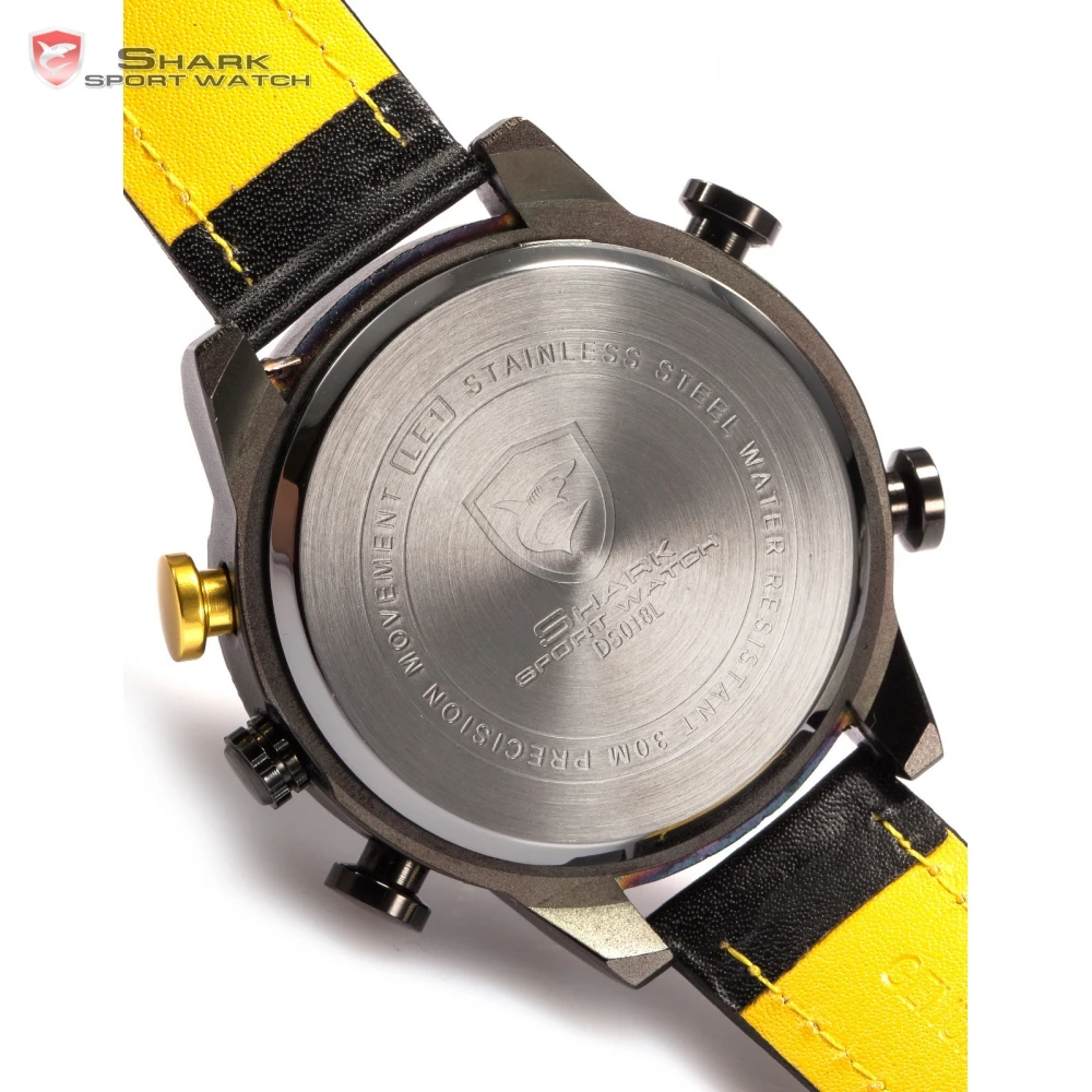 Серия Чёрная Акула Бренд Чёрный Жёлтый Цвет Аналоговой Цифровой Дисплей