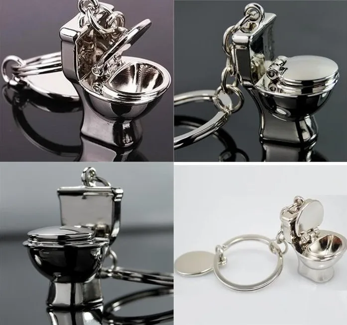 Оптовая продажа 1 шт./лот креативная забавная модель туалета брелок для ключей