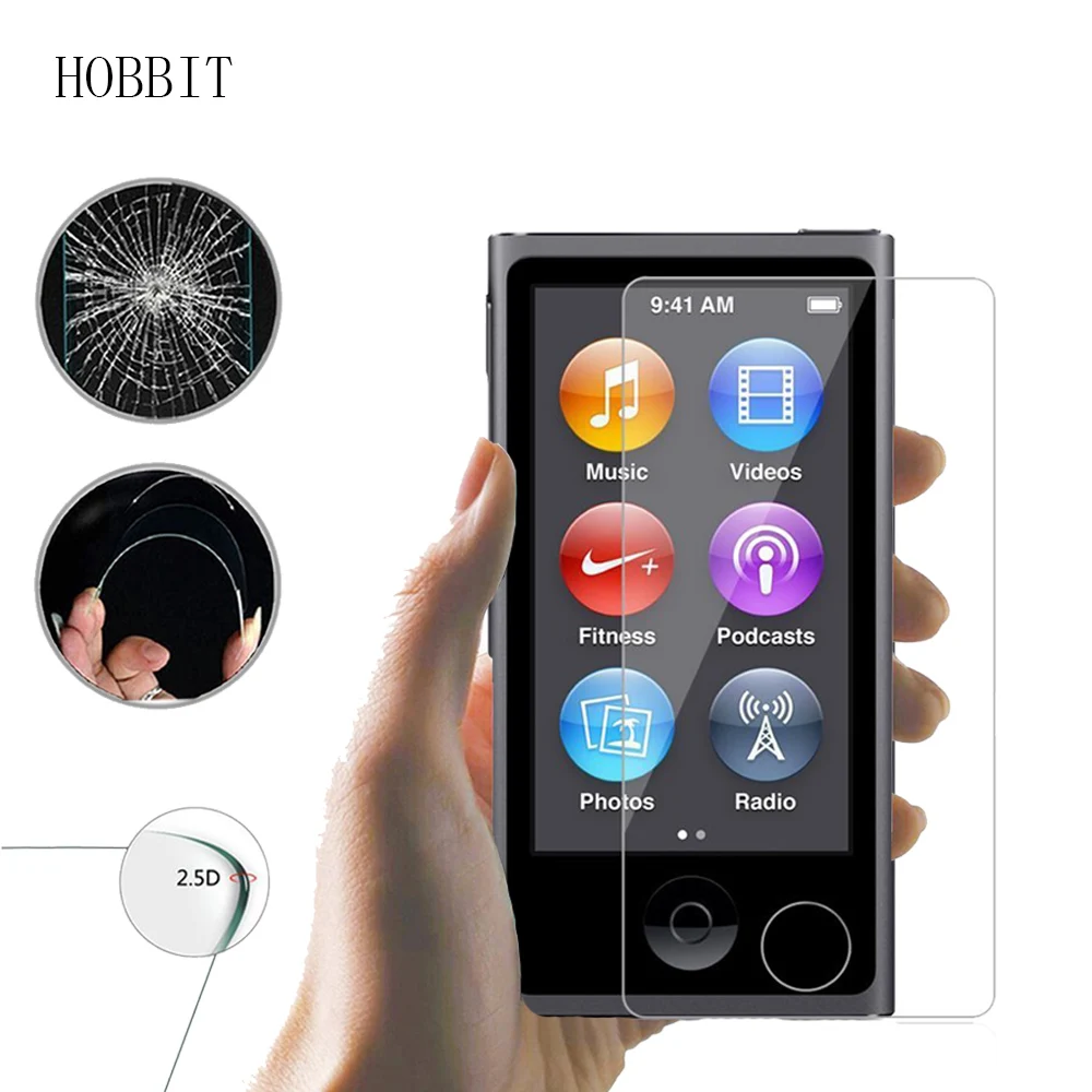 2 упаковки для Apple iPod Nano 7 0 3 мм 2.5D 9H закаленное стекло Защита экрана ультратонкая