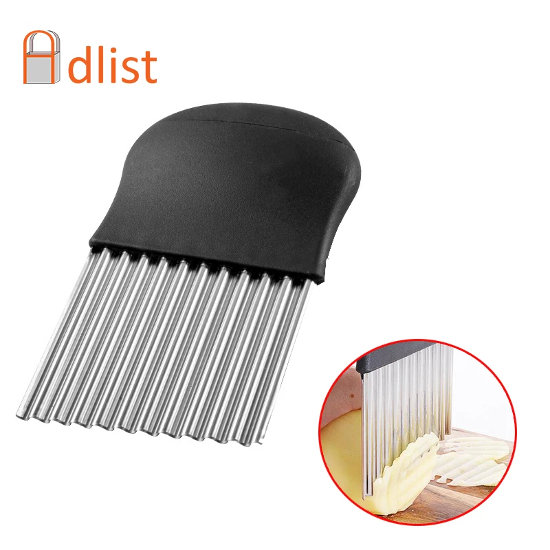 1 шт. резак для картофельных чипсов из нержавеющей стали Овощечистка фри фрезы