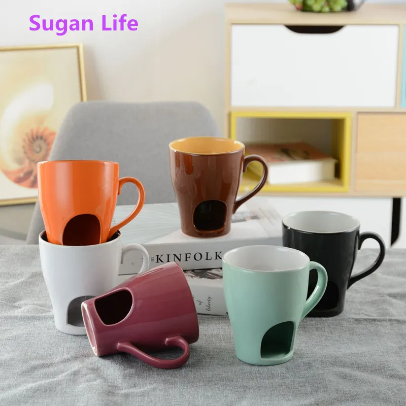 Sugan Life Новая креативная многофункциональная керамическая кофейная чашка для