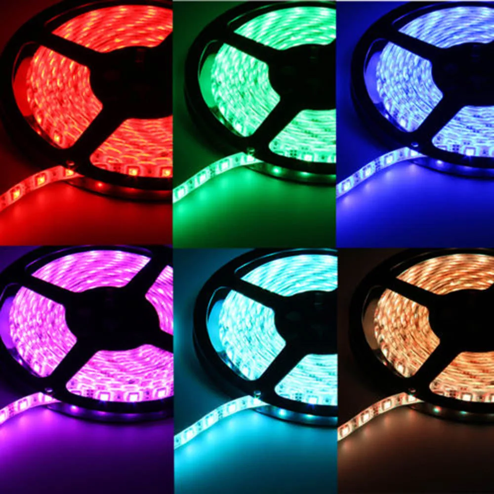 RGB СВЕТОДИОДНАЯ лента SMD 5050 Светодиодная Диодная 5 м с 44 клавишным ИК пультом +