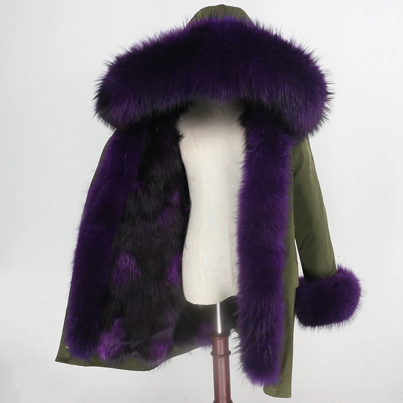 OFTBUY Waterproof Parka Winter Jacket Women Real Fur Coat Fox Fur Collar Hood Fox Fur Liner Warm Streetwear Detachable New