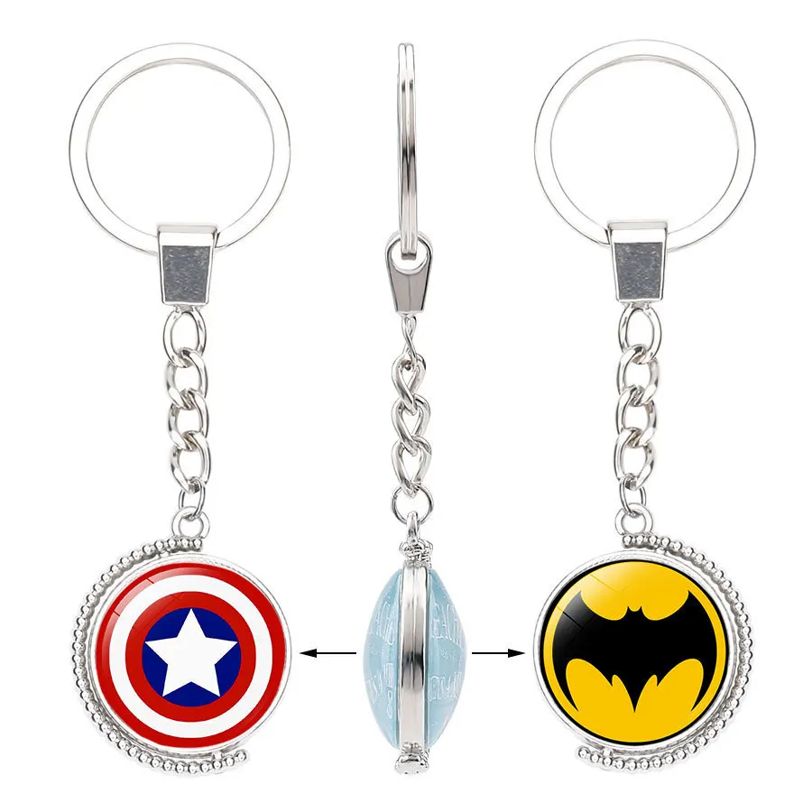 Новые брелки с двойным рядом для ключей изображением Супермена Человека