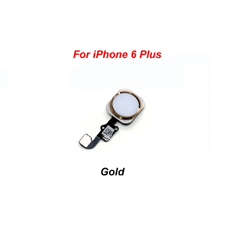 For 6 Plus Gold YKaiserin для iPhone 5S, 6, 6 S, 6 Plus, 6 S Plus, кнопка «домой», датчик отпечатков пальцев, сенсорный ID, гибкий кабель, лента, запасные части, кнопка, ключ - Цвет: For 6 Plus Gold