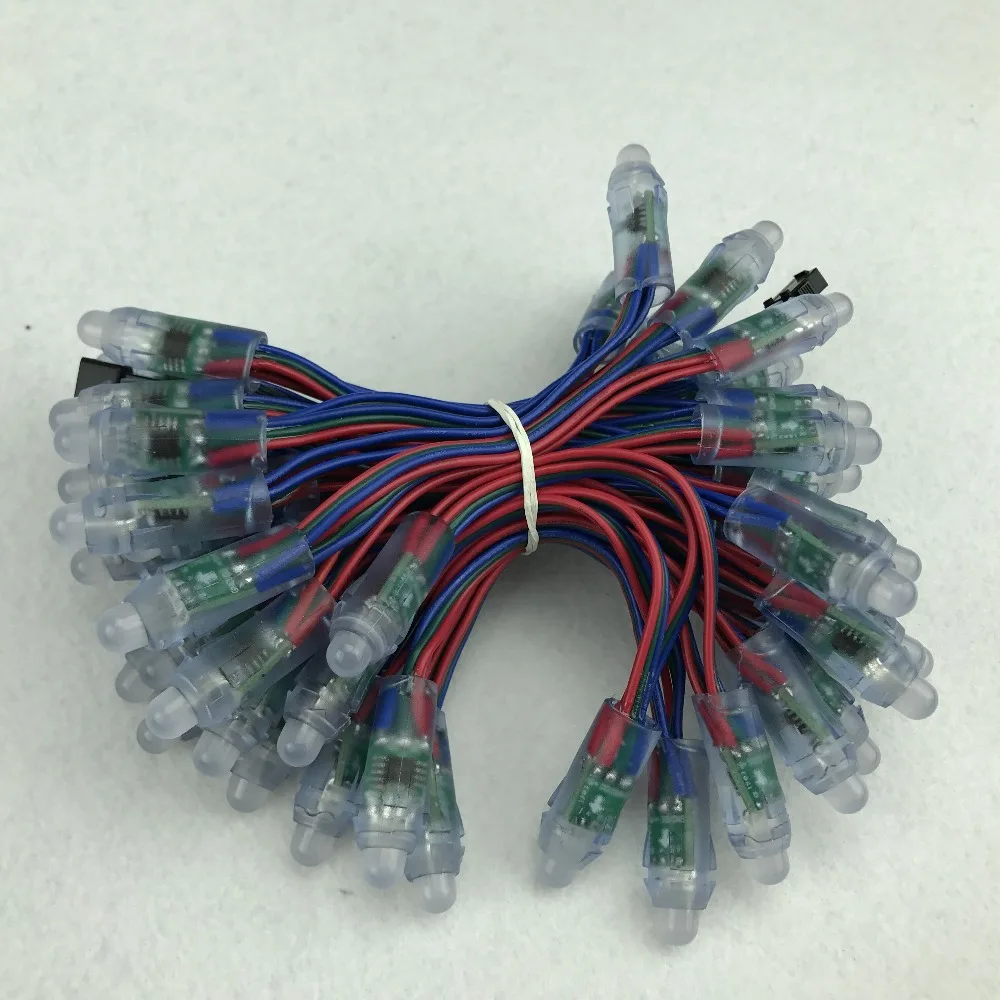 50 шт./компл. DC5V адресный 12 мм UCS8903 светодиодный умный пиксельный узел RGB