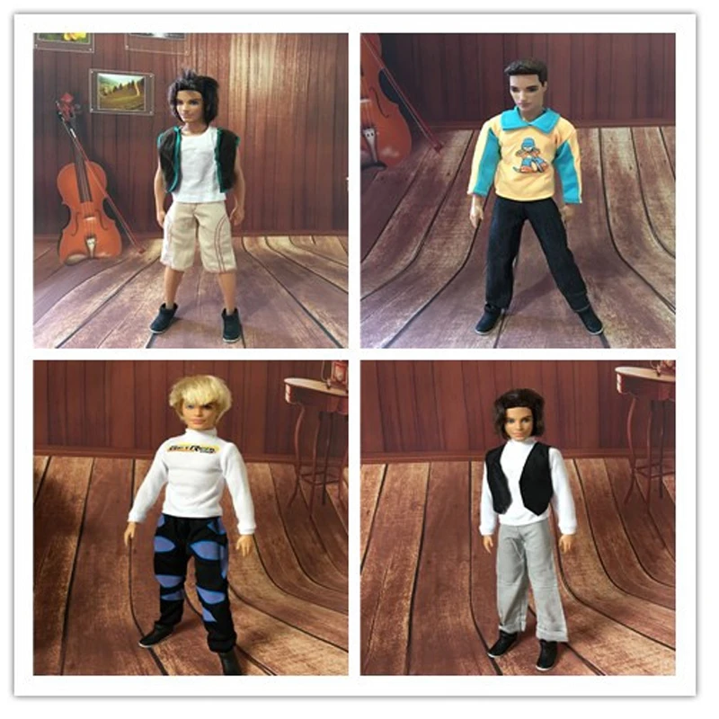 

10SET/LOT Hot High Quality Dolls Accessories Boy Friend Doll Ken Clothes