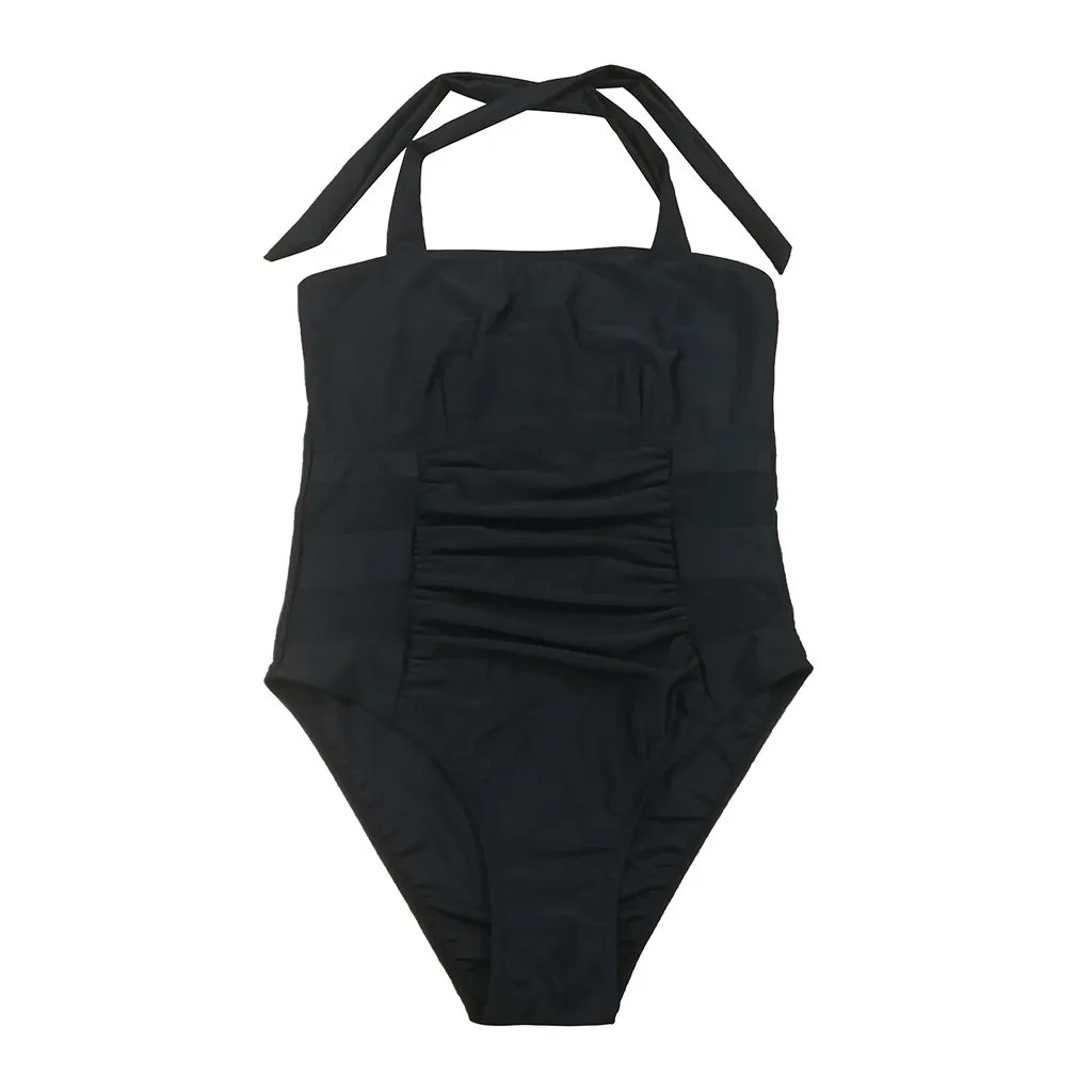 Для женщин Повседневное сплошной черный бикини в тайском стиле набор Пуш Ап