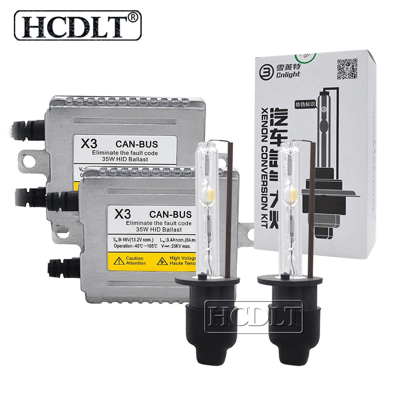 HCDLT оригинальный Cnlight 35 Вт ксенон Canbus HID комплект H1 H7 H11 HB3 HB4 9012 D2H Автомобильная