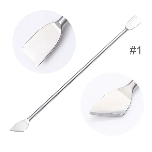 Spatula Stick 1 NICOLE DIARY Кисть для ногтей, кисть для рисования, ручка для гель-лака для ногтей, полиуф-гель, двусторонний инструмент для наращивания ногтей, инструменты для дизайна ногтей - Цвет: Spatula Stick 1