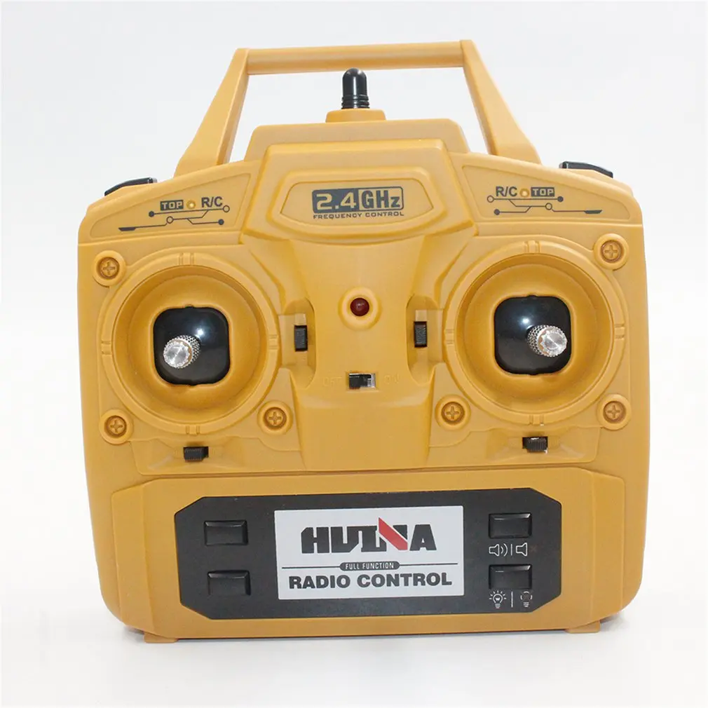 HUINA игрушки 1583 1/14 10CH Сплав RC бульдозер грузовик игрушка с фронтальным погрузчиком грузовик инженерный строительный автомобиль RTR игрушка для мальчиков