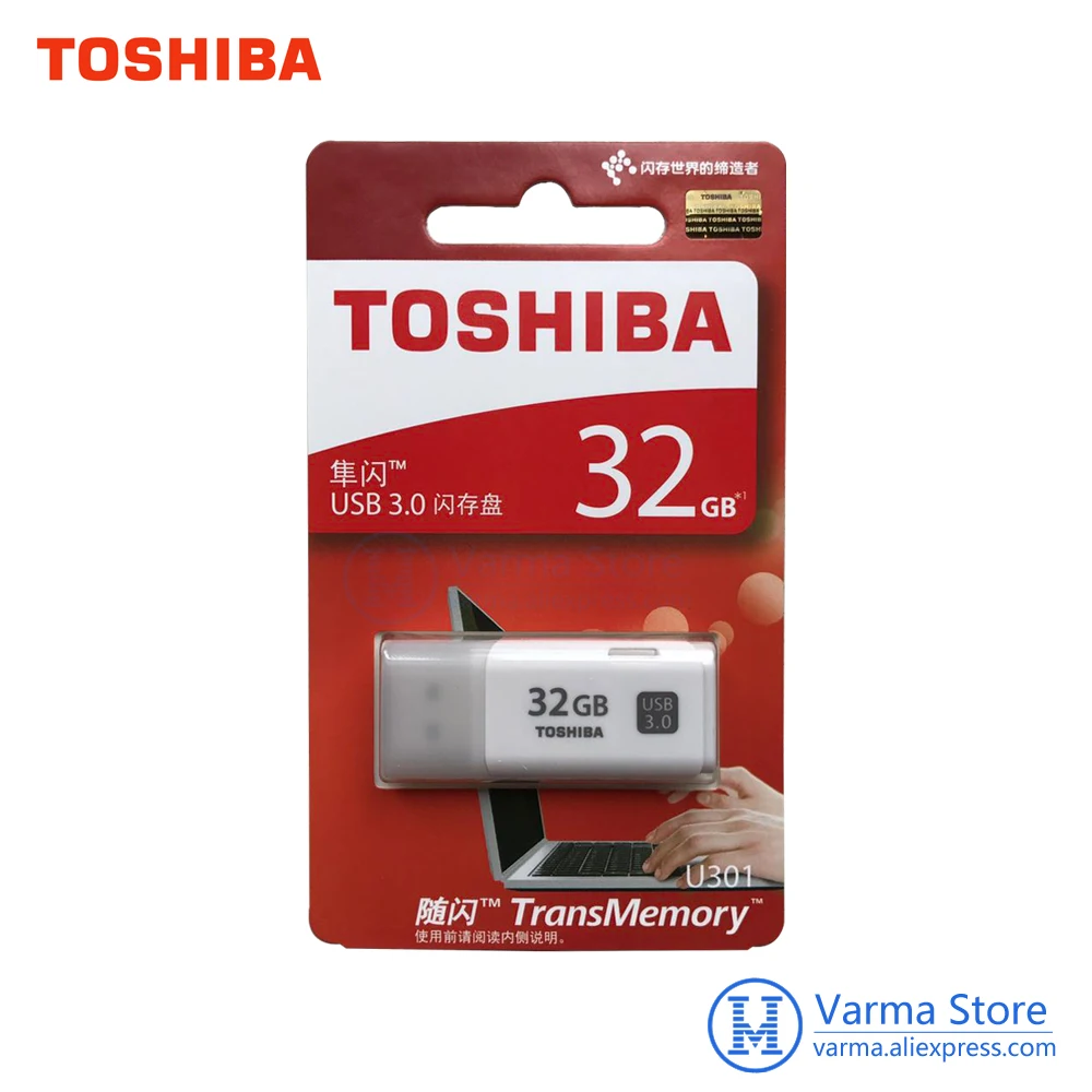 Toshiba USB флеш-накопитель 3,0 U301 флеш-накопитель USB3.0 16 ГБ 32 ГБ 64 ГБ usb флешки флеш-накопители usb флэш-диск транспамять накопитель
