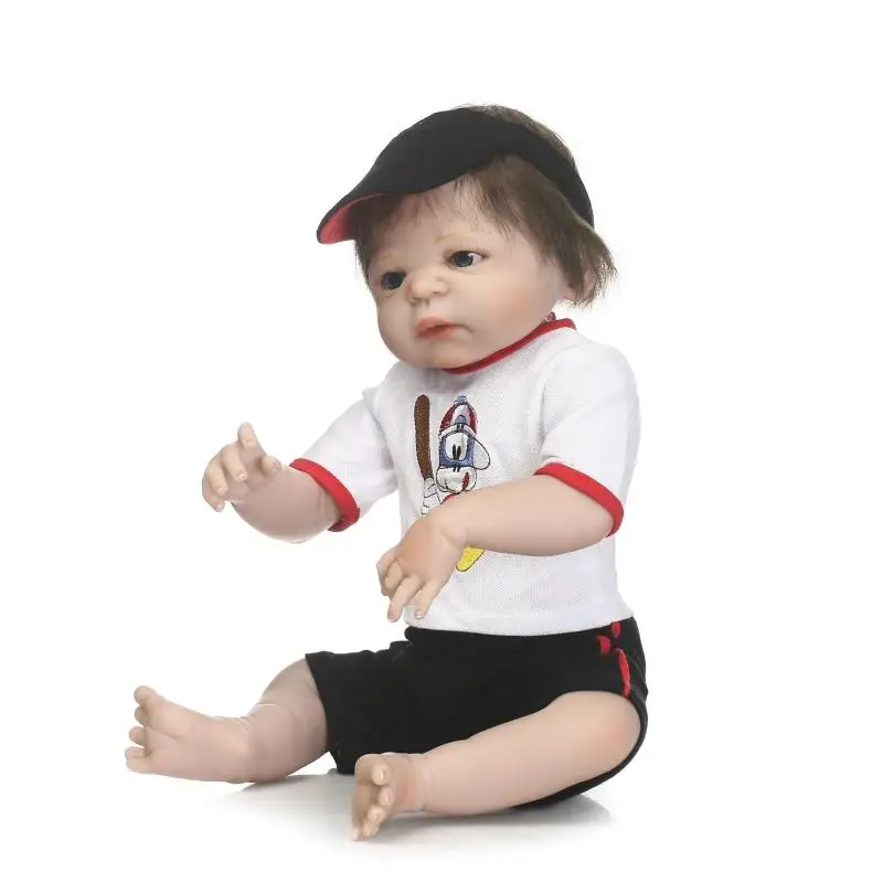 NPK мода 23 &quot56 см полный корпус силикона reborn baby Play House мальчик кукла может Ванна