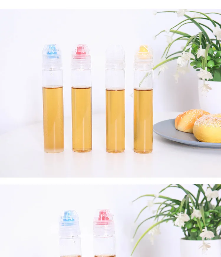 Squeeze Seal пластиковая баночка с крышкой, Кухонное жидкое топливо, бутылка для хранения, ПВХ материал, портативные креативные дорожные бутылки для хранения