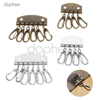 dophee 1pc sewing diy key holders 4 6 hooks patchwork sewing metalware key diy accessories key chain ring keyfob ring