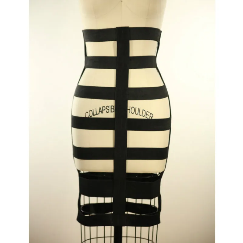 Новый Пастель Гот женский чулок ноги ремень черный эластичный бандаж клетка для