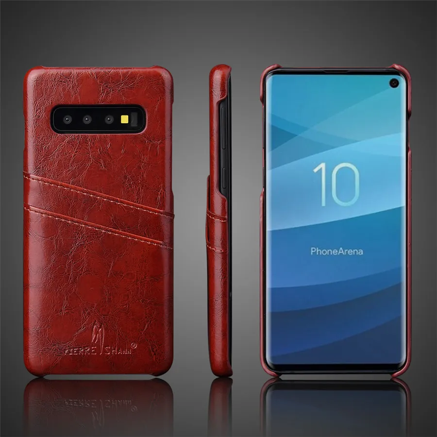 Чехол из натуральной кожи для samsung Galaxy S10 Plus S10e S9 S8 Note 10 Pro 8 Note 9 Ретро винтажная задняя защитная крышка чехол