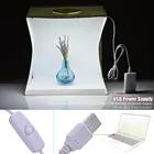 Складной световой короб, 2 светодиодный, 40 х40, портативный софтбокс для фотостудии, Регулируемая яркость, для камеры DSLR