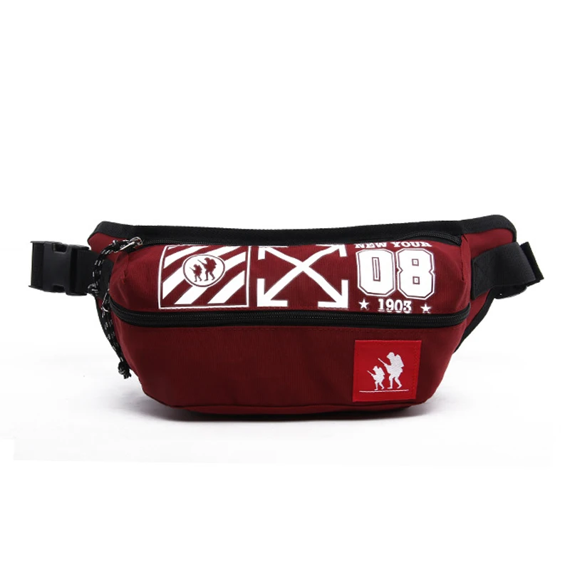 F Waist bag Чехол на пояс сумки унисекс нагрудный пакет сумка формы «банан» уличные спортивные хип-хоп пакеты бум пакет Оксфорд ткань сумка через плечо - Цвет: F Waist bag