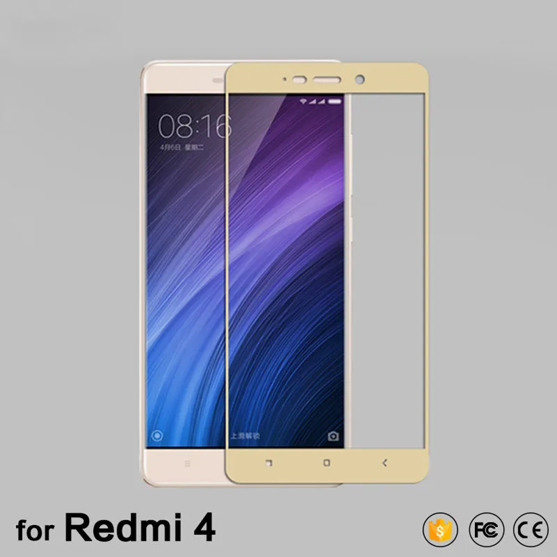 2.5D 9H полное покрытие закаленное стекло для Xiaomi Redmi 4 стандартная защитная пленка