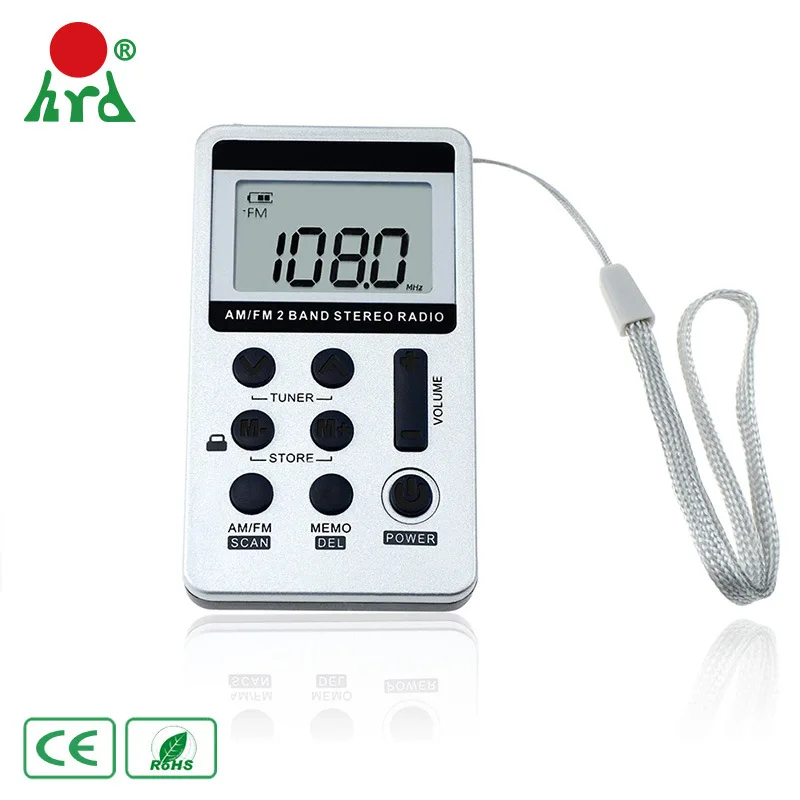 Портативное мультимедийное радио HDR мини AM FM цифровое литиевая батарея зарядка