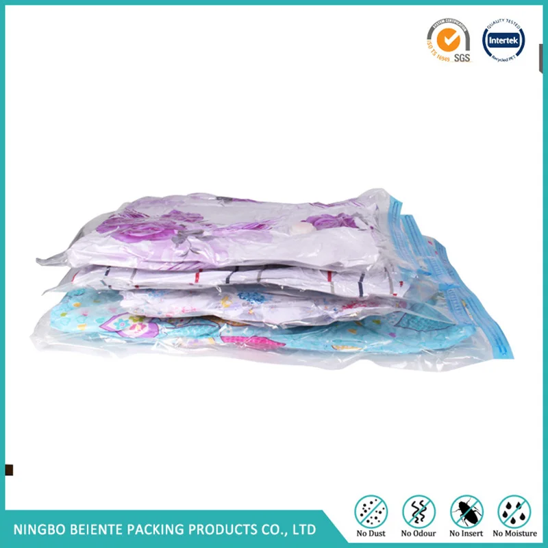 

Home Vacuum Bag Clothes Quilt Storage Bag With Valve Foldable Compressed Organizer Space Saving Storage Seal packet Travel Bags