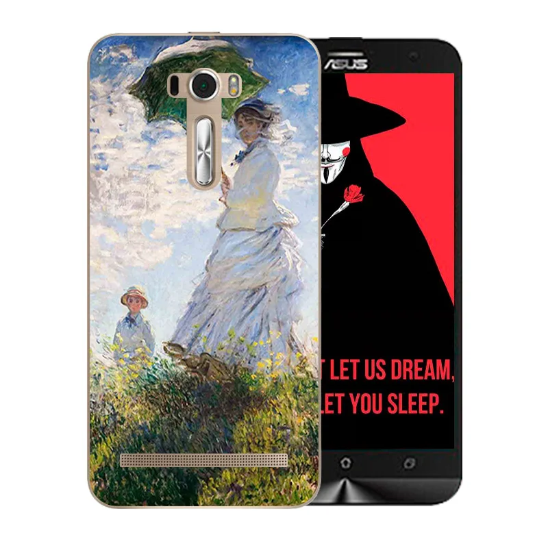 Soft TPU Case for Asus ZenFone 2 Laser ZE550KL 5.5inch Van Gogh Pattern Cover Zenfone Ze551kl Z00LD |