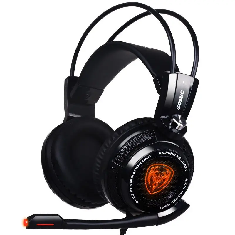 Somic G941 профессиональный игровой гарнитуры 7 1 Surround Sound вибрации Функция USB Игровые