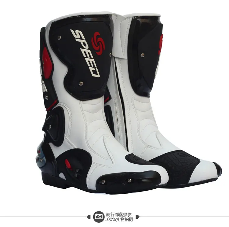 Модные мотоботы езда племя Moto Racing Сапоги и ботинки для девочек Защитное