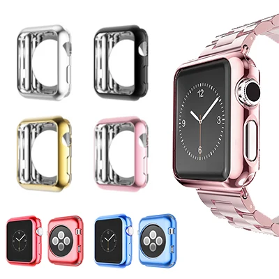Чехол для Apple Watch Series 3 2 1 мягкий прозрачный чехол ультратонкий защитный защита