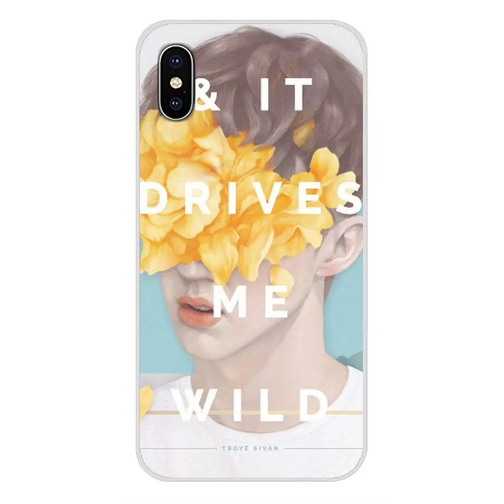 Troye Sivan Wild аксессуары чехлы для телефонов Чехлы Apple iPhone X XR XS MAX 4 4S 5 5S 5C SE 6 6S 7 8 Plus ipod