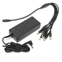 dc 12v 5a monitor power adapter power supply 8 way power splitter cable for cameraradios surveillance cctv