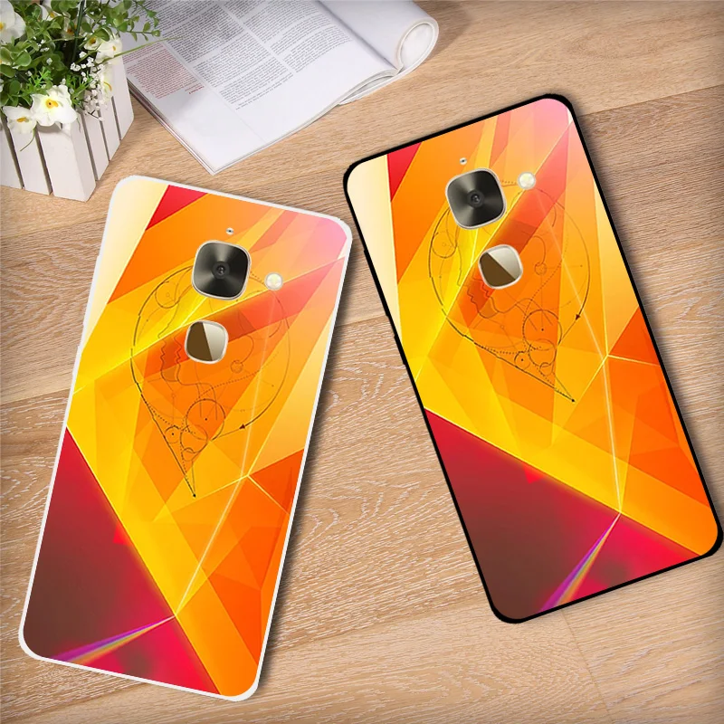 for LeTV LeEco Le Eco 2 / Pro Case X620 Clear Silicone Cover 5.5 inch X527 Black Matte Letters Phone |