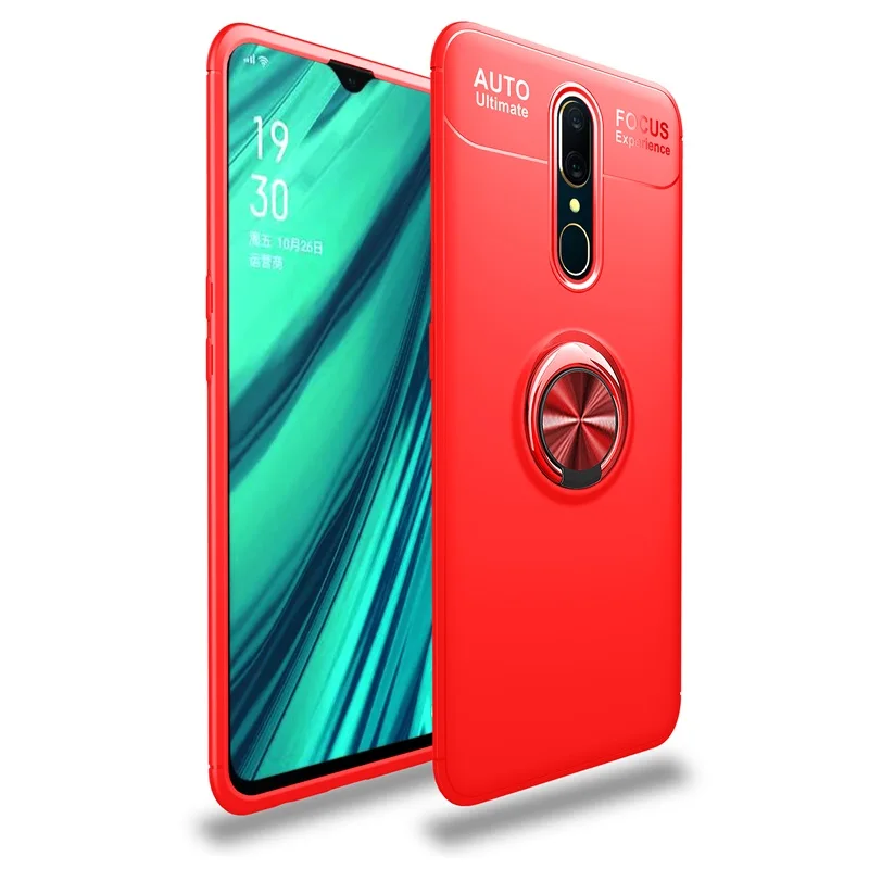 Luxury Case For Nokia 7.1 Case Cover Magnetic Ring Holder Soft Matte Silicone Shell For Nokia 6.1 X6 5.1 3.1 Plus Case Coque