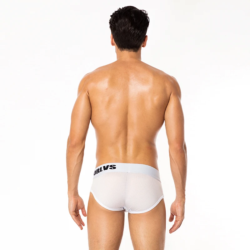 ORLVS Модные мужские сексуальные трусы Briefs шорты мягкое нижнее белье Bulge Pouch дышащее