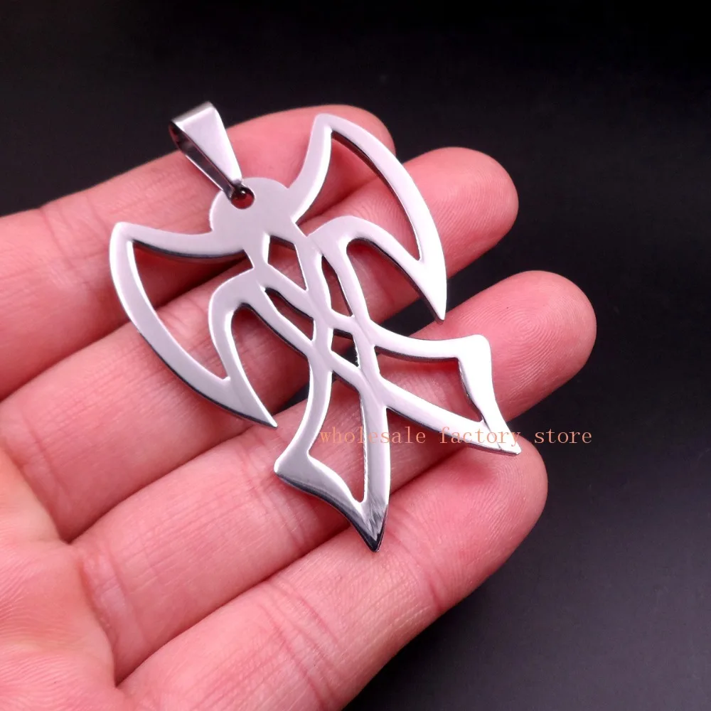 Оптовая продажа 5 шт. Большая двойная подвеска из нержавеющей стали с 24-дюймовой