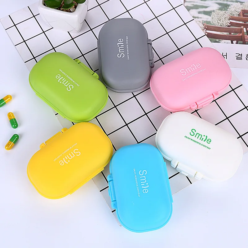 Высокое качество Портативный Мини Симпатичные Пластиковые Pill Box Медицина Чехол