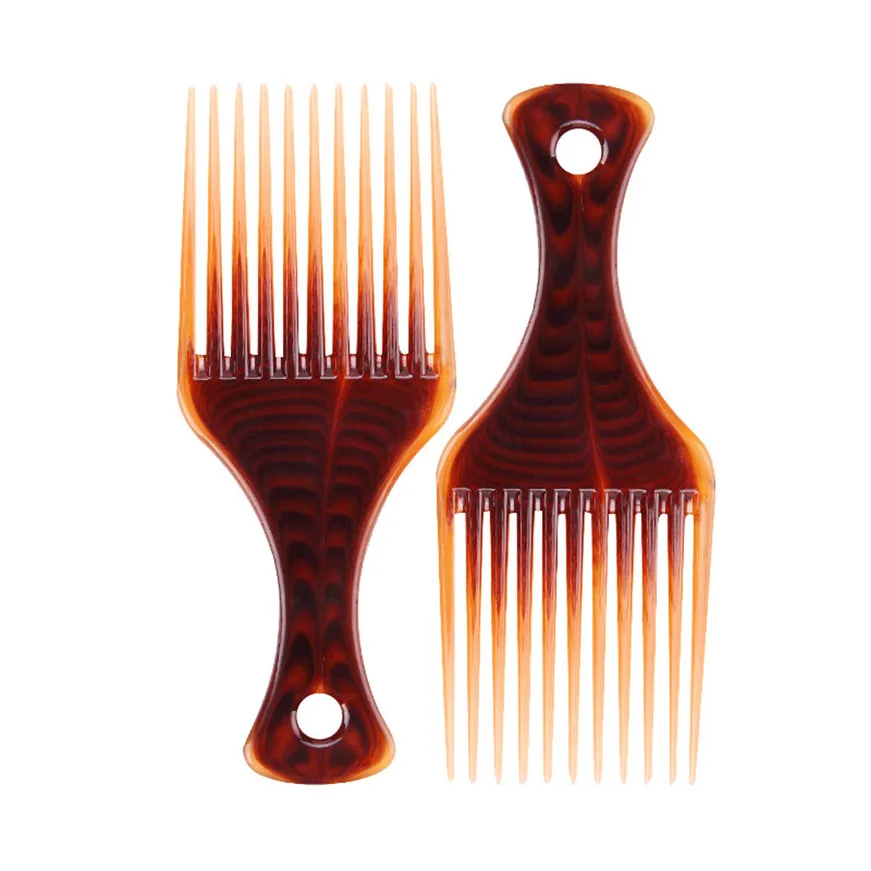 2017 # Afro Comb Curly Hair Brush Salon Hairdressing Styling Long Tooth Pick | Красота и здоровье