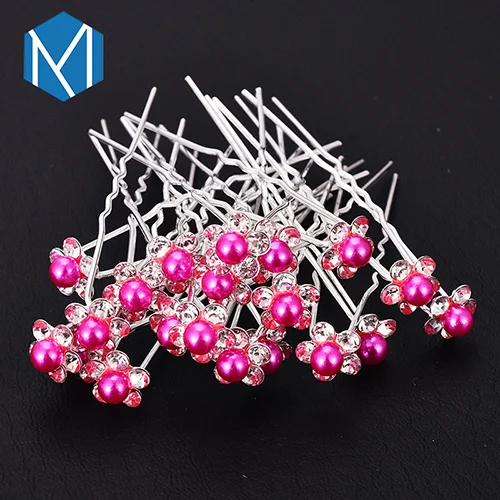 FJ0167G M MISM 20 шт. Новое поступление Изящные жемчужные элегантные свадебные аксессуары для волос высокое качество женские свадебные блестящие заколки для волос с кристаллами - Окраска металла: FJ0167G
