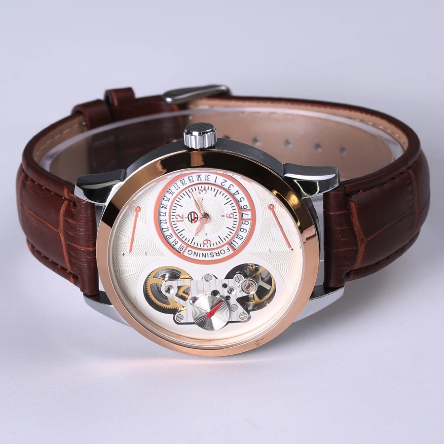 Часы наручные FORSINING Мужские автоматические брендовые роскошные механические в