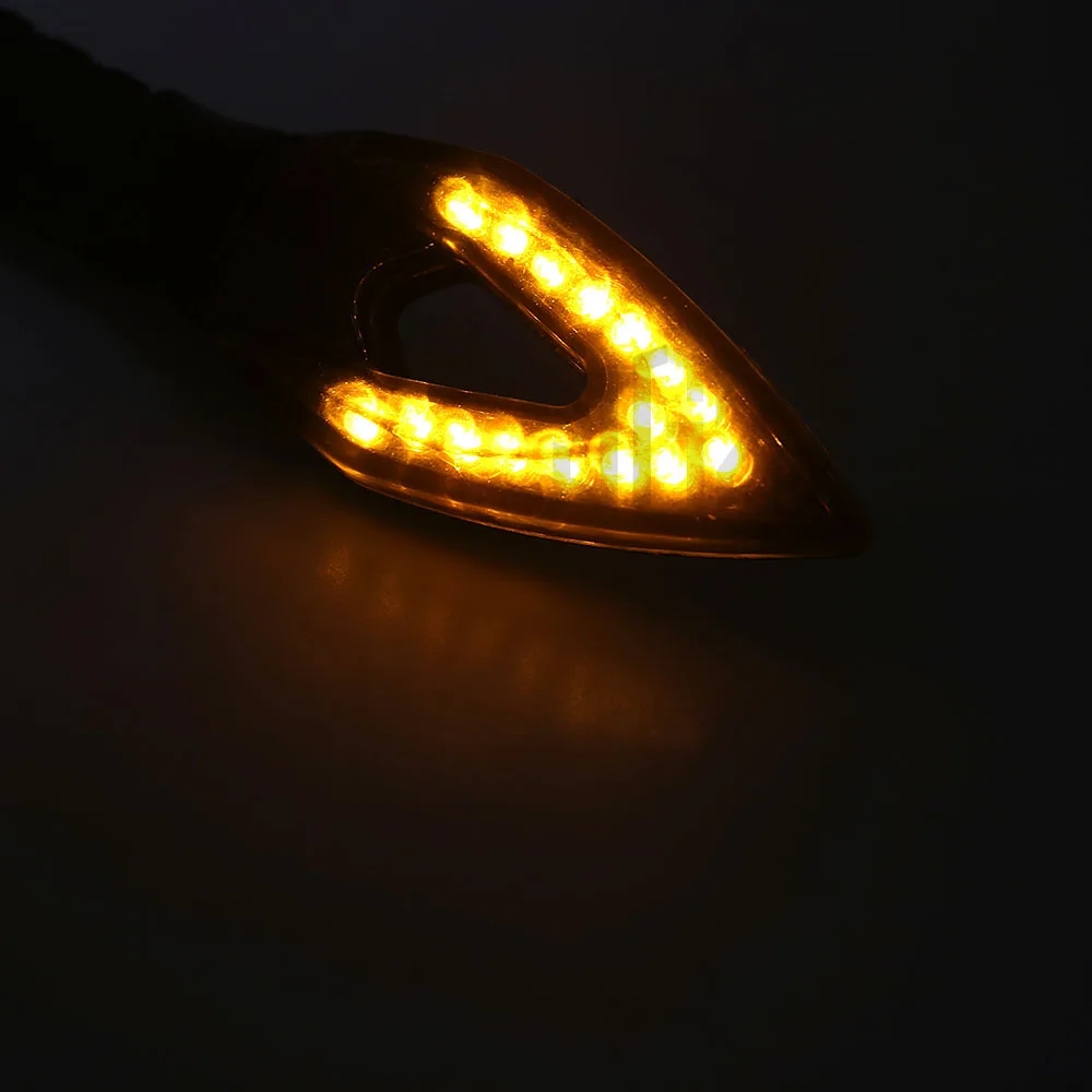 Pair Universal Motorcycle Turn Signal LED Lights Indicators Blinker Flasher Lamps for Yamaha Kawasaki Honda KTM BMW Accessories |