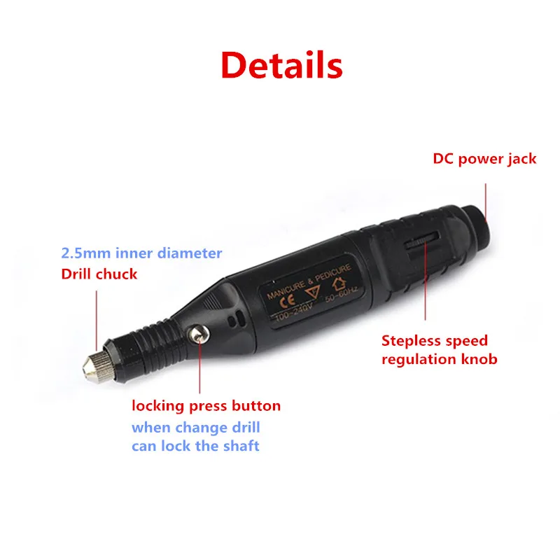 Высококачественная электрическая дрель dremel электронная DIY-конструкция 100 В ~ 240 110