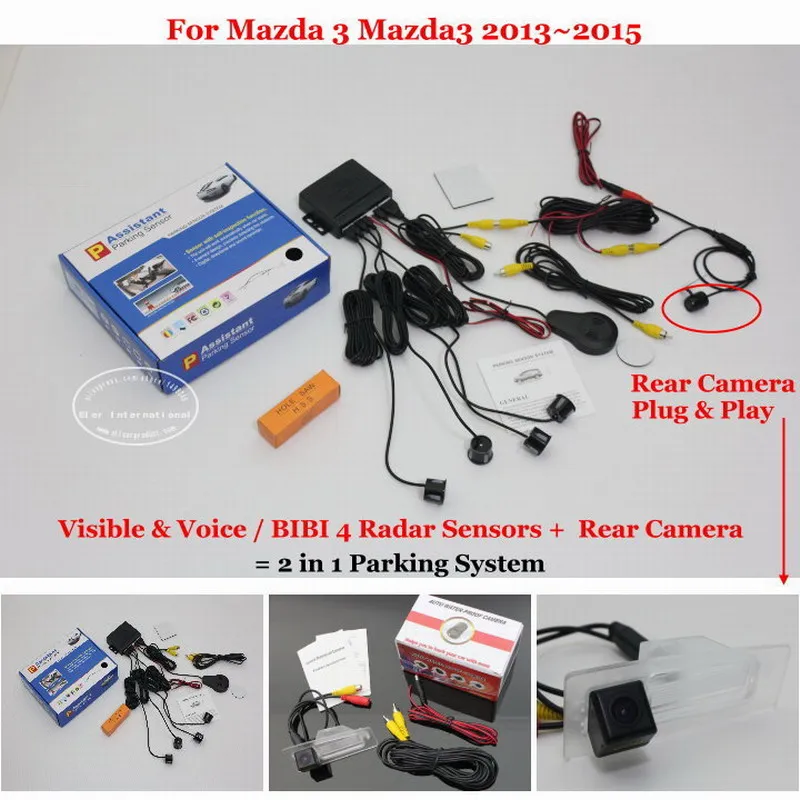 

Автомобильный датчик парковки для Mazda 3 Mazda3 Sedan 2013-2015, датчик s, камера заднего вида, автомобильная система сигнализации