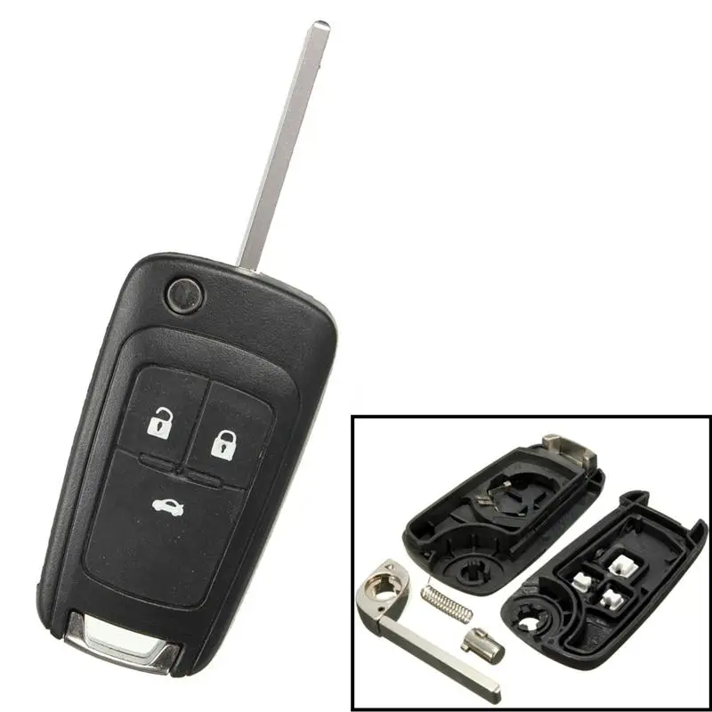 3 кнопки Авто пульт дистанционного ключа чехол для Holden для CRUZE для OPEL/VAUXHALL/ASTRA/INSIGNIA