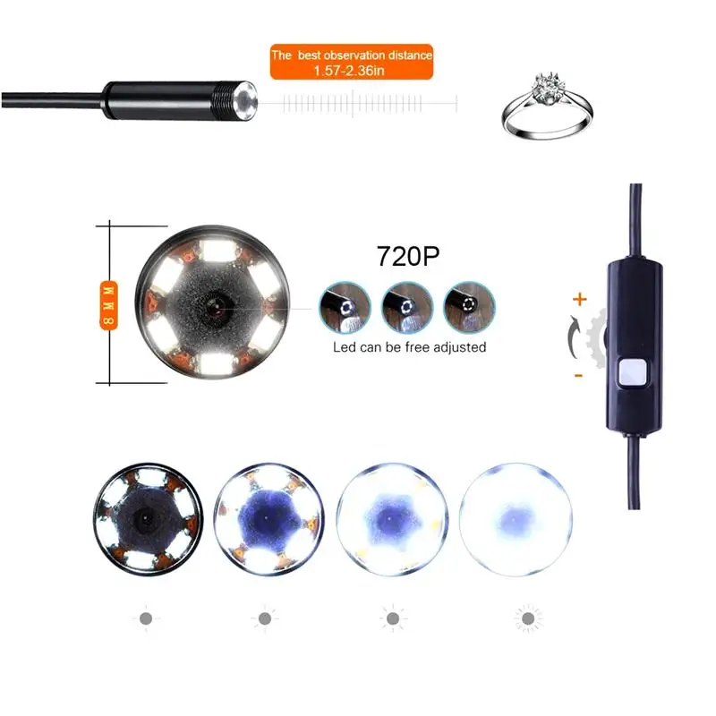 Водонепроницаемая камера эндоскоп с 6 светодиодами Бороскоп Wi Fi для iPhone|camera