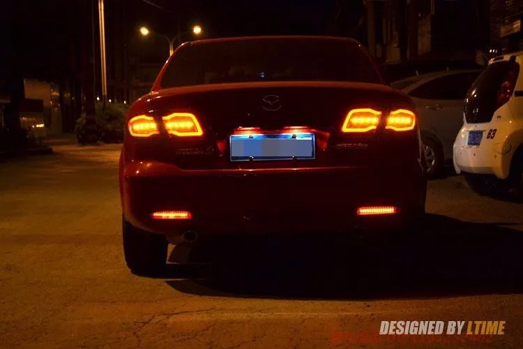DY_L автомобильный Стайлинг для Mazda 6 задние фонари 2004-2013 мазда6 классический светодиодный задний фонарь DRL+ тормоз+ Парк+ сигнальный светодиод