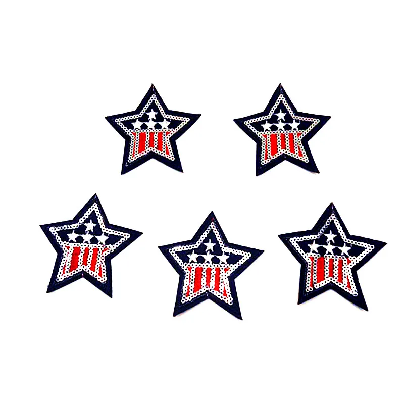 10Pcs Special Star Sequins Patches For Clothing Iron On Patch Embroidered Appliques DIY Apparel Sewing Stickers Badges | Дом и сад