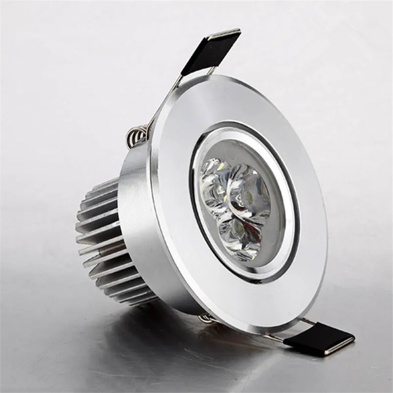 

6pcs/lot 3W Led Downlight 300lm LED Recessed Lamp Hole Size 55-65mm 65-75mm Aluminum 110V/220V for home illumination